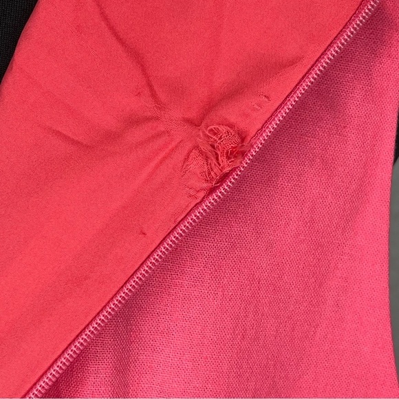 NWT J.Crew Scalloped Linen Blend Shift Dress in Guava Pink Rose Size 12 - Picture 7 of 8